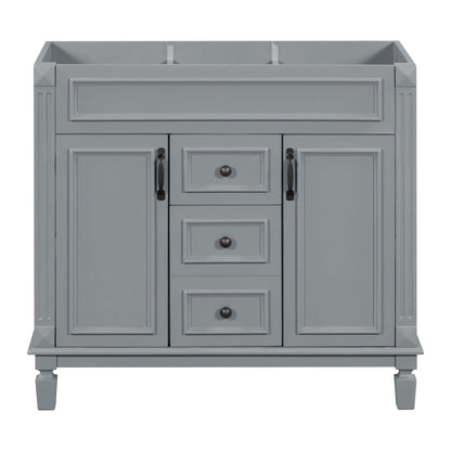 Bathroom Vanity Cabinet With 2 Soft Closing Doors And 2 Drawers