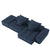 Blue / 2 Seater Sofa With Ottoman