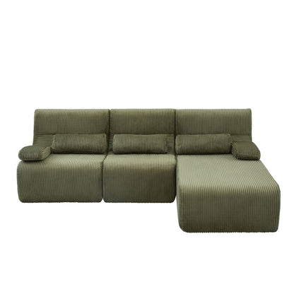 Oversized Sectional Sofa, Living Room Seating With Modular Design