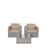Light Brown / 3 Pc. 2 Chair And Table