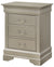 Pearl Silver / 3 Drawers