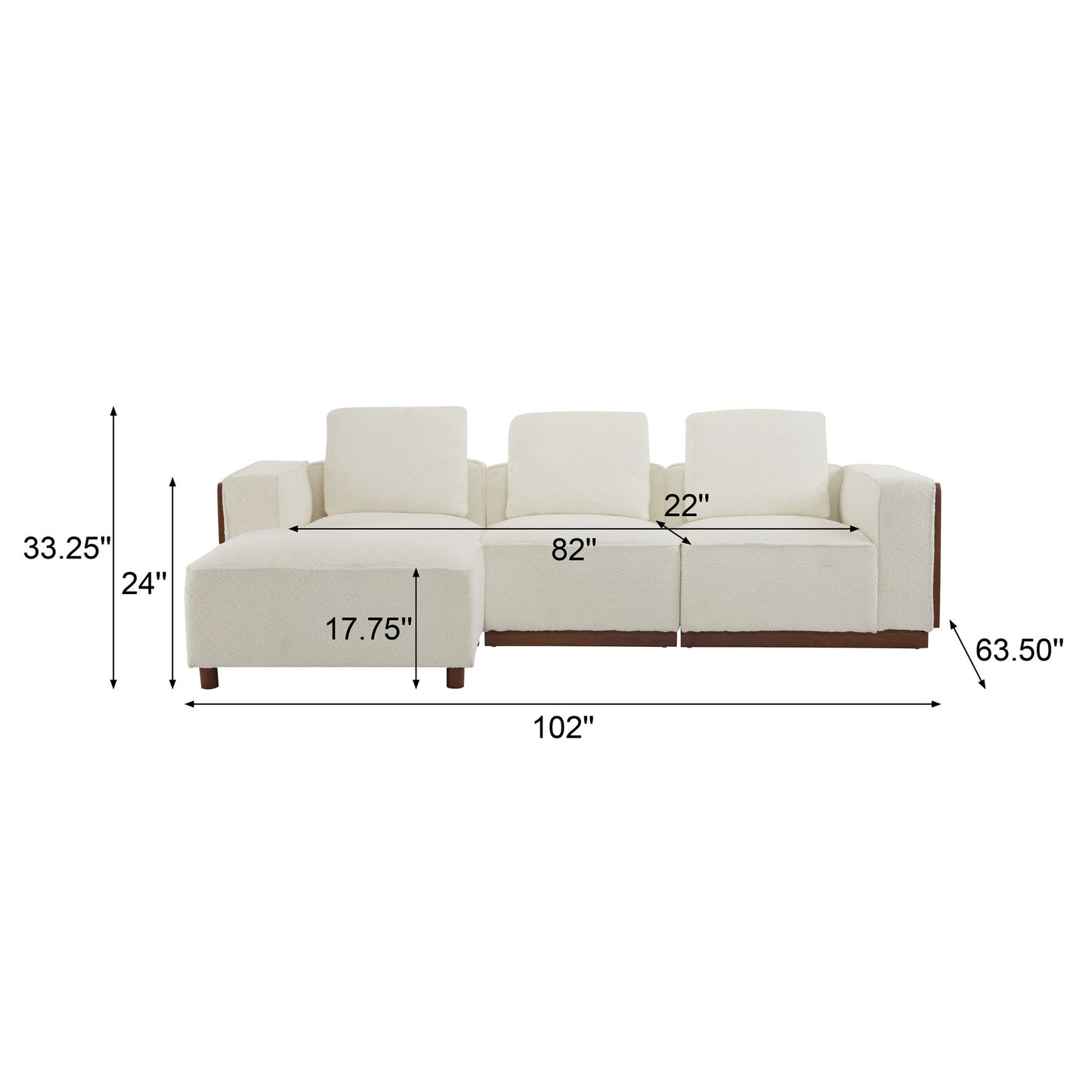 Chita - Modular Sectional Sofa With Larger Seats