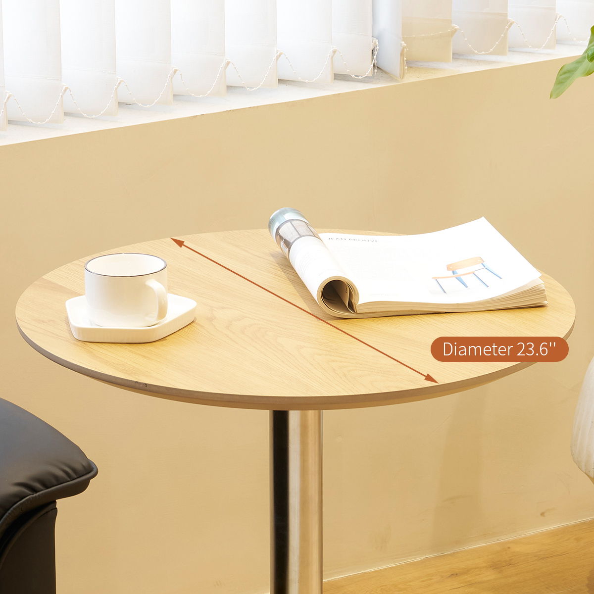 Movable, Adjustable, 360 Swivel Table With Star Base