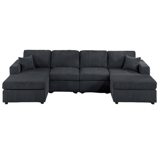 Modern Design Sectional Set With Right And Left Arm Chaise