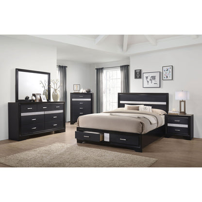 Corbin - Queen Bedroom Set With Storage - Black
