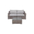 Light Brown / 2 Pc. 2 Seater Sofa With Table