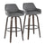 Dark Gray / Faux Leather