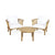 White / 3 Pc. 2 Chairs, Table