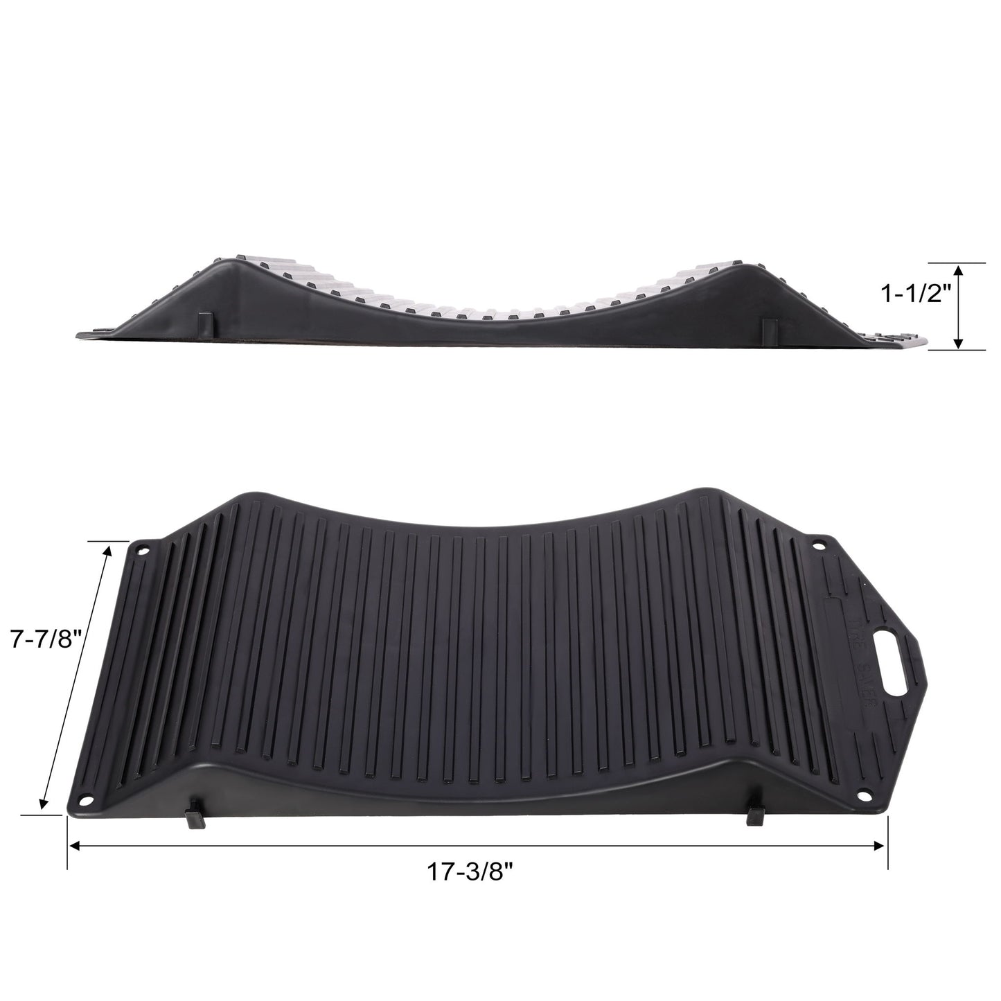 Tire Saver Ramps Anti-Slip Design (Set of 4) - Black