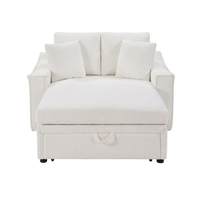 Modern Chaise Sofa With Hidden Storage For Living Room