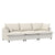 Beige / 3 Seater Sectional Sofa With 2 Ottomans