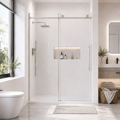 Frameless Shower Door With Soft Closing