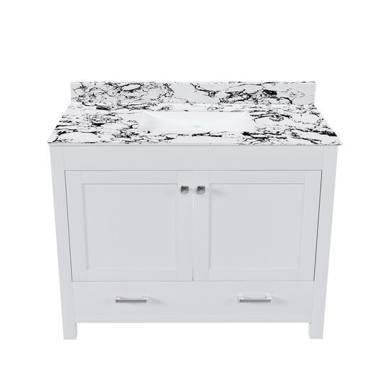 Bathroom Vanity With Storage - White