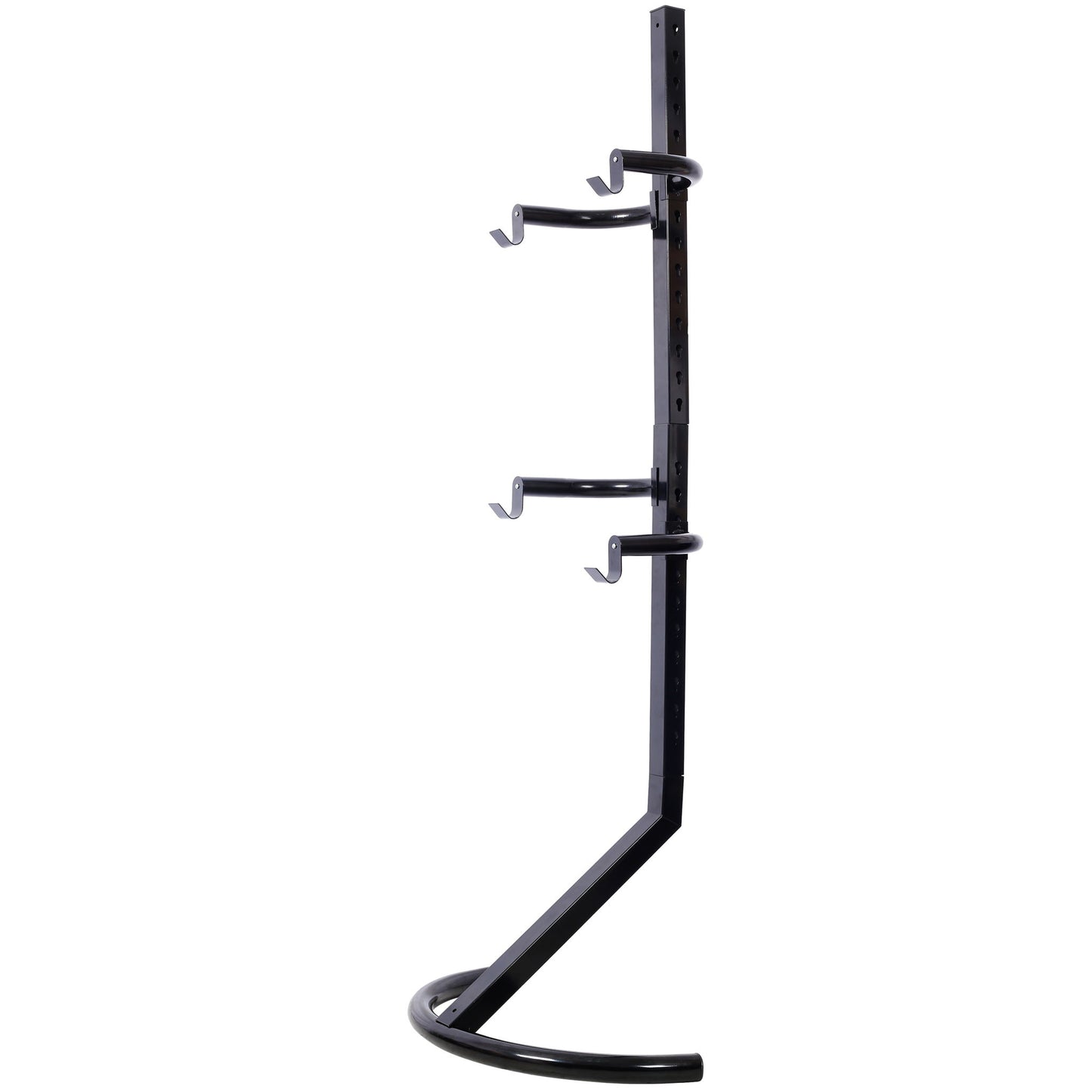 Indoor Bike Rack Stand For 1 - 2 Bicycles With Adjustable Arms - Black