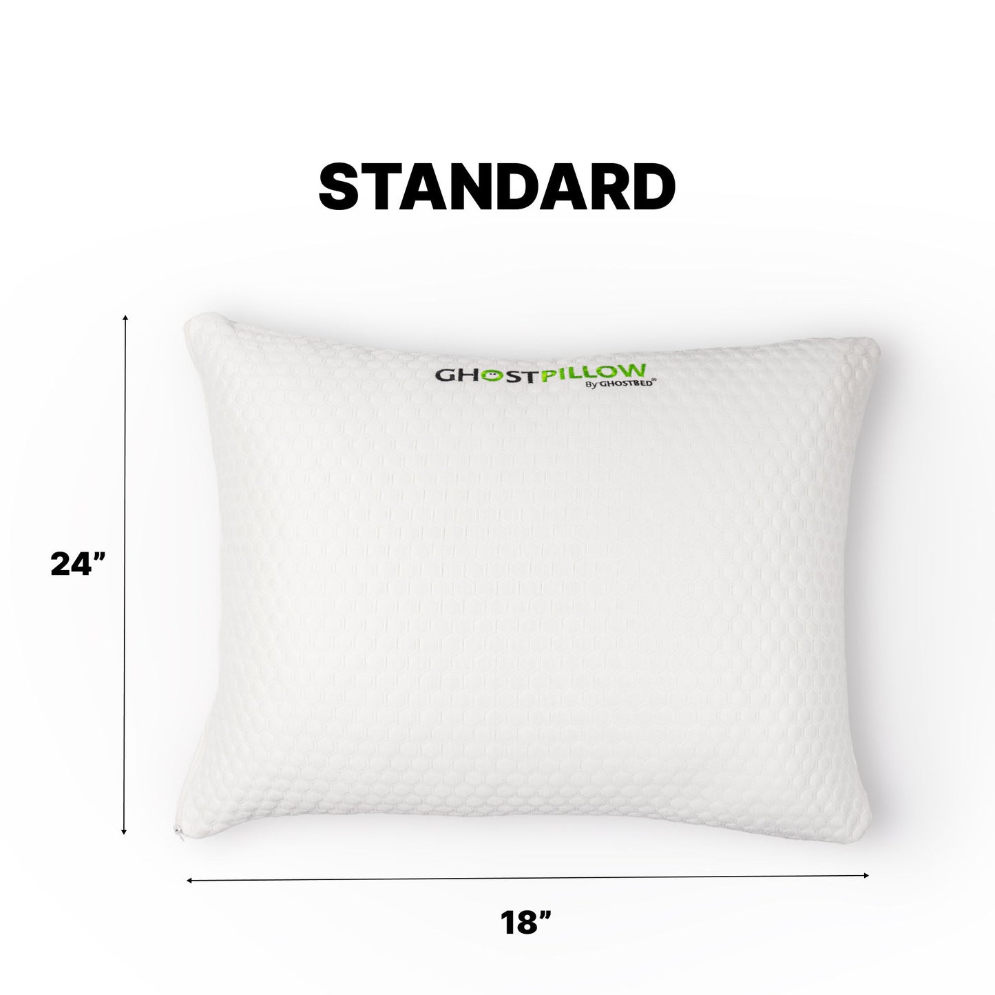 Ghostpillow Shredded - Customizable Soft Fluffy Gel Memory Foam & Siliconized Microfiber Pillow