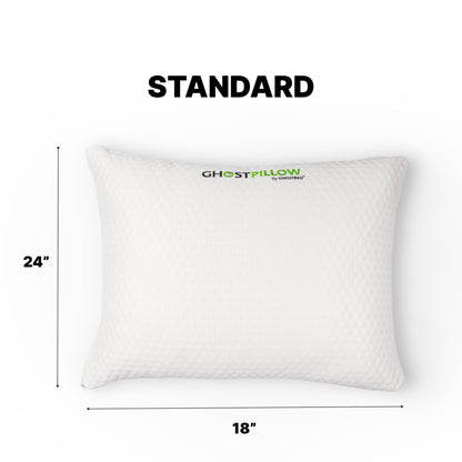 Ghostpillow Shredded - Customizable Soft Fluffy Gel Memory Foam & Siliconized Microfiber Pillow