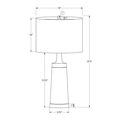 Lighting, Table Lamp, Resin, Contemporary - Black / Cream