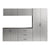 Pearl Silver / 16.69"W x 94.5"D x 78.74"H