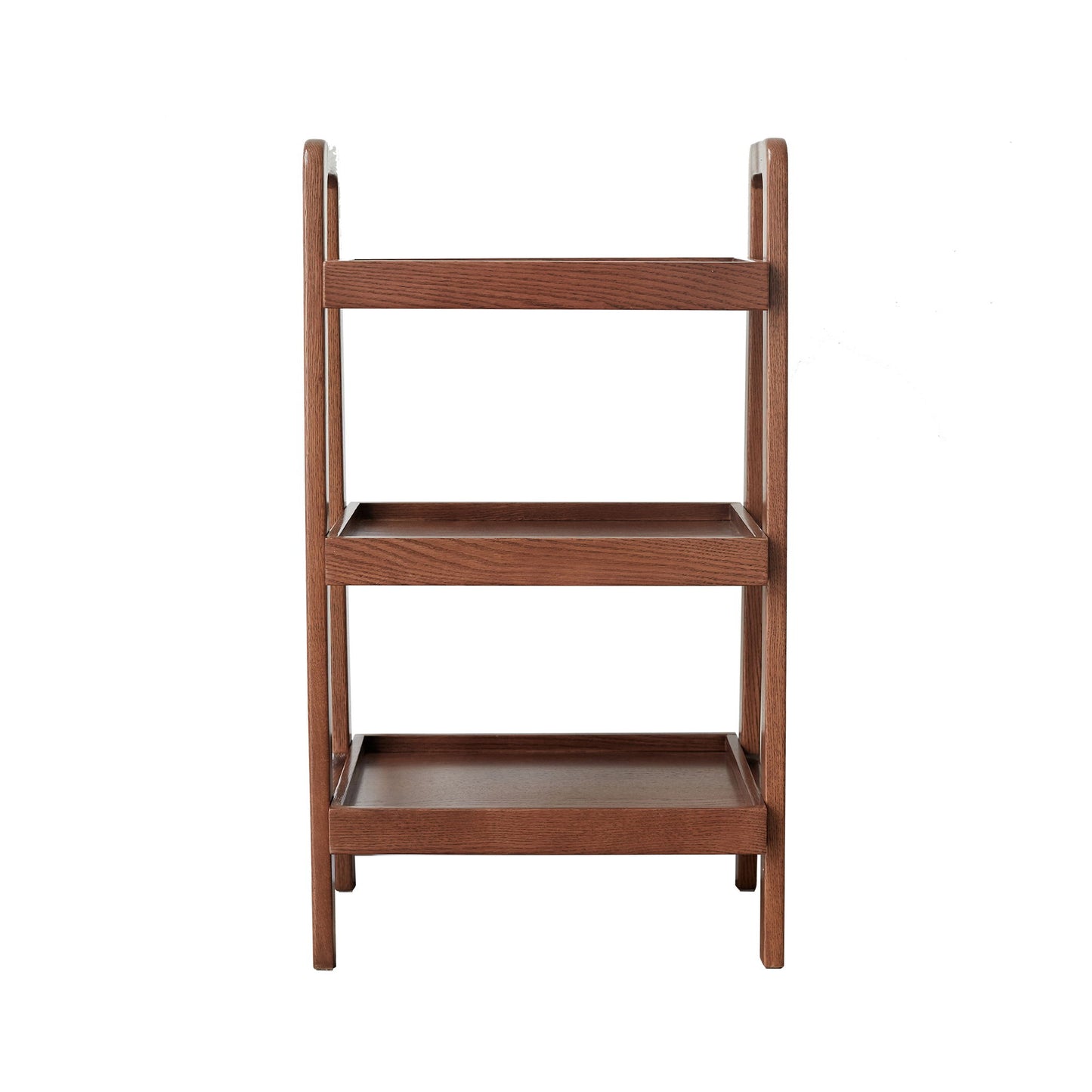 The Premium Storage Organizer is a 3-tier beech shoe rack in a walnut finish, featuring a simple, minimalist design—ideal for entryways or living rooms and displayed against a white background.