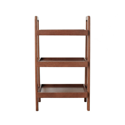 The Premium Storage Organizer is a 3-tier beech shoe rack in a walnut finish, featuring a simple, minimalist design—ideal for entryways or living rooms and displayed against a white background.