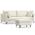 Beige / 38"W x 90"D x 34"H