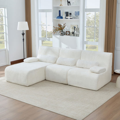 Oversized Sectional Sofa, Living Room Seating With Modular Design