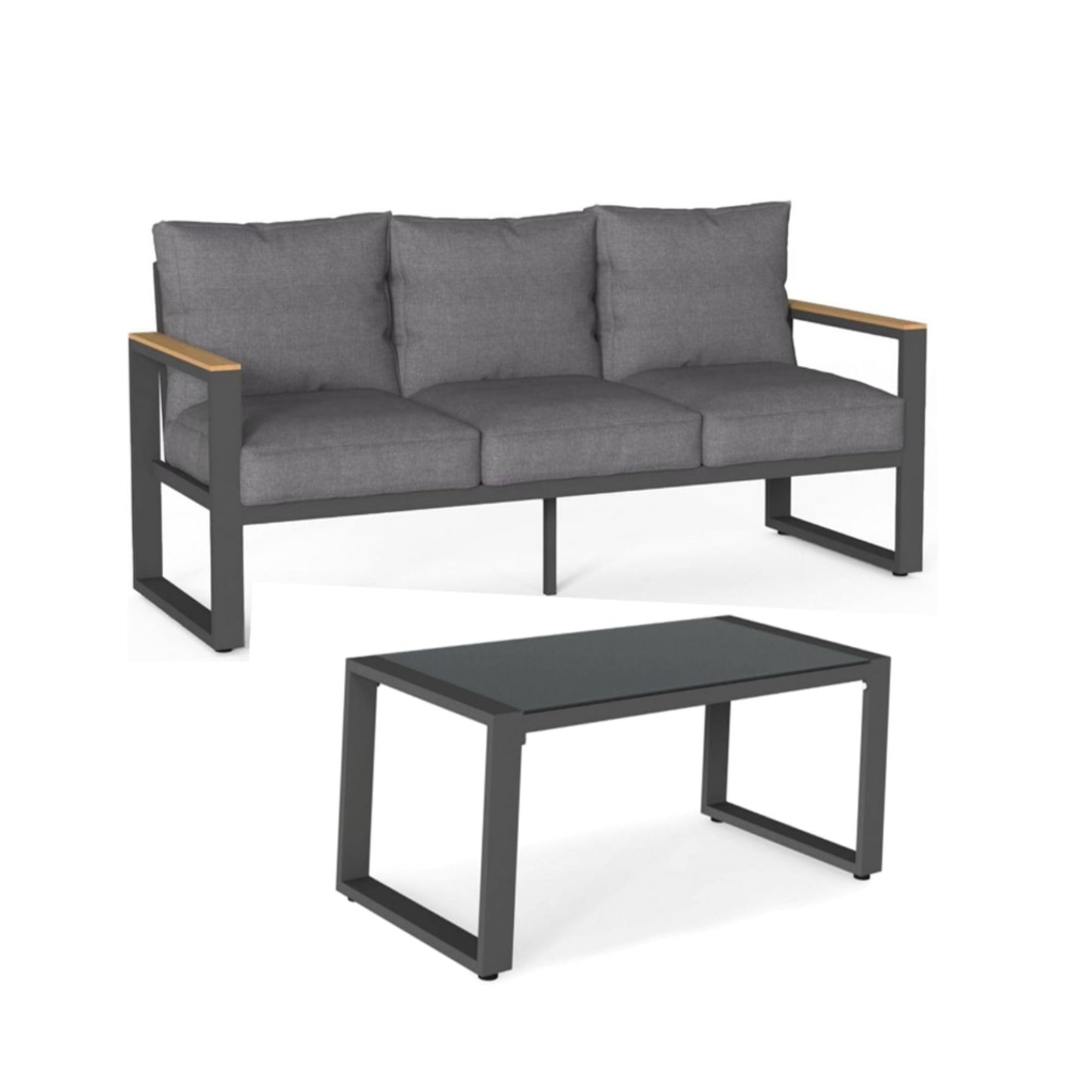 Modern Outdoor Sofa Set With Coffee Table