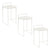 White / Faux Leather / 3 Pieces