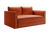 The Eclipse Sofa in Recycled Velvet - Amber / Chocolate