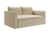 The Eclipse Sofa in Recycled Velvet - Cashew