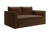 The Eclipse Sofa in Recycled Velvet - Chocolate