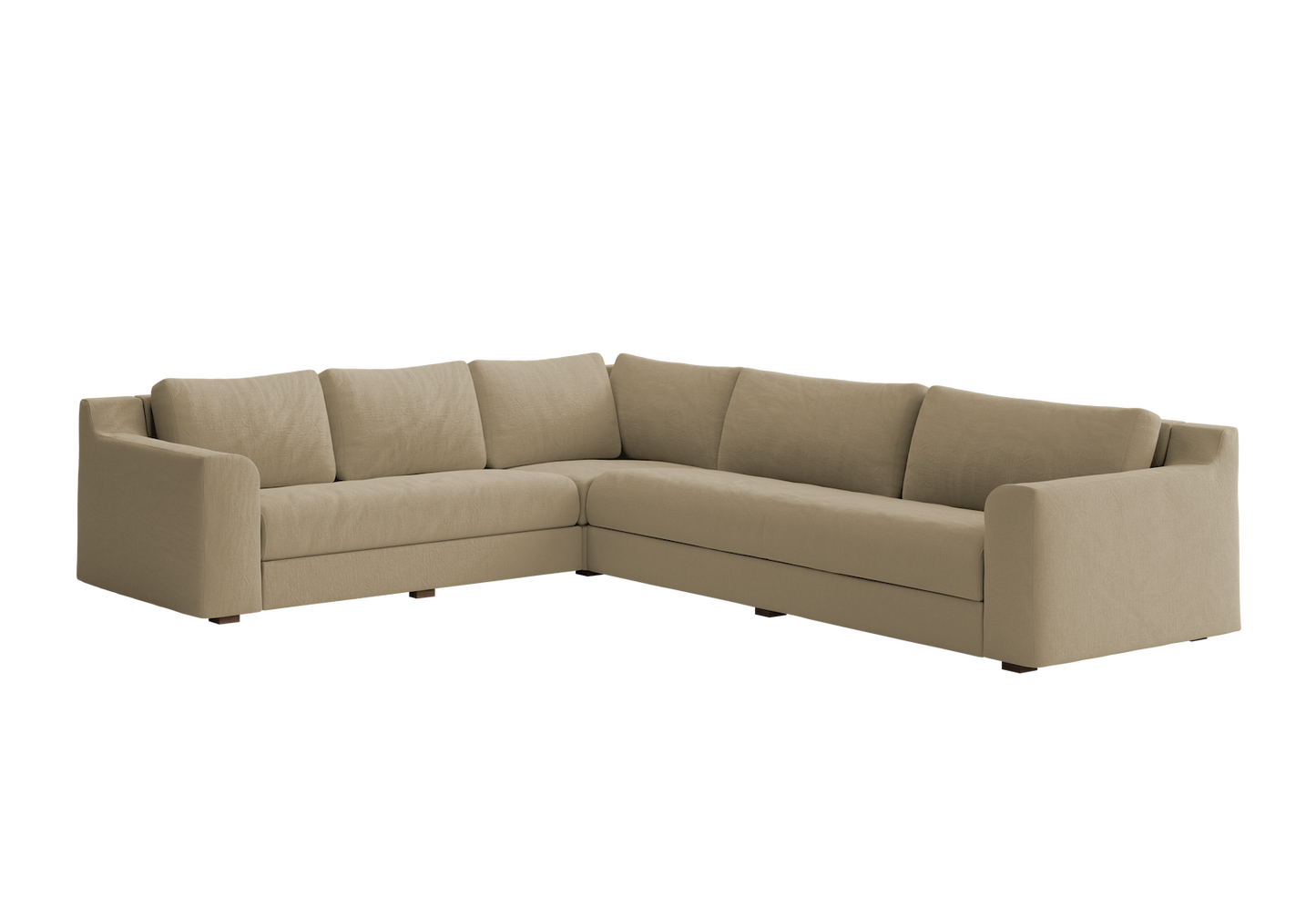 The Elevate Reversible L Sectional in Natural Hemp – Spacious Eco-Friendly Sofa by Sabai