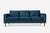 Albany Sofa - Blue Velvet / Gold