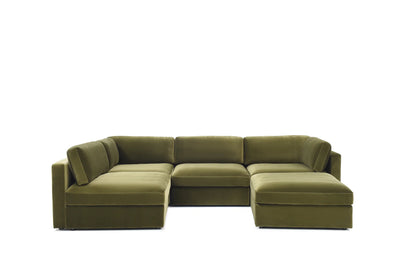 Bella L-Shape + Ottoman