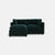 Kova Pillow Cushion Sofa 86" + Ottoman - Dark Teal Performance Velvet