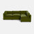 Kova Pillow Cushion L-Shape - Olive Performance Velvet