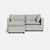 Kova Pillow Cushion Sofa 86" + Ottoman - Storm Grey Performance Twill