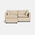 Kova Pillow Cushion Sofa 86" + Ottoman - Fawn Performance Boucl√©