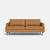 Lido Sofa 75" - Tan Vegan Leather