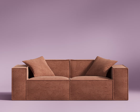 M1 Sofa Loveseat - Copper Tan