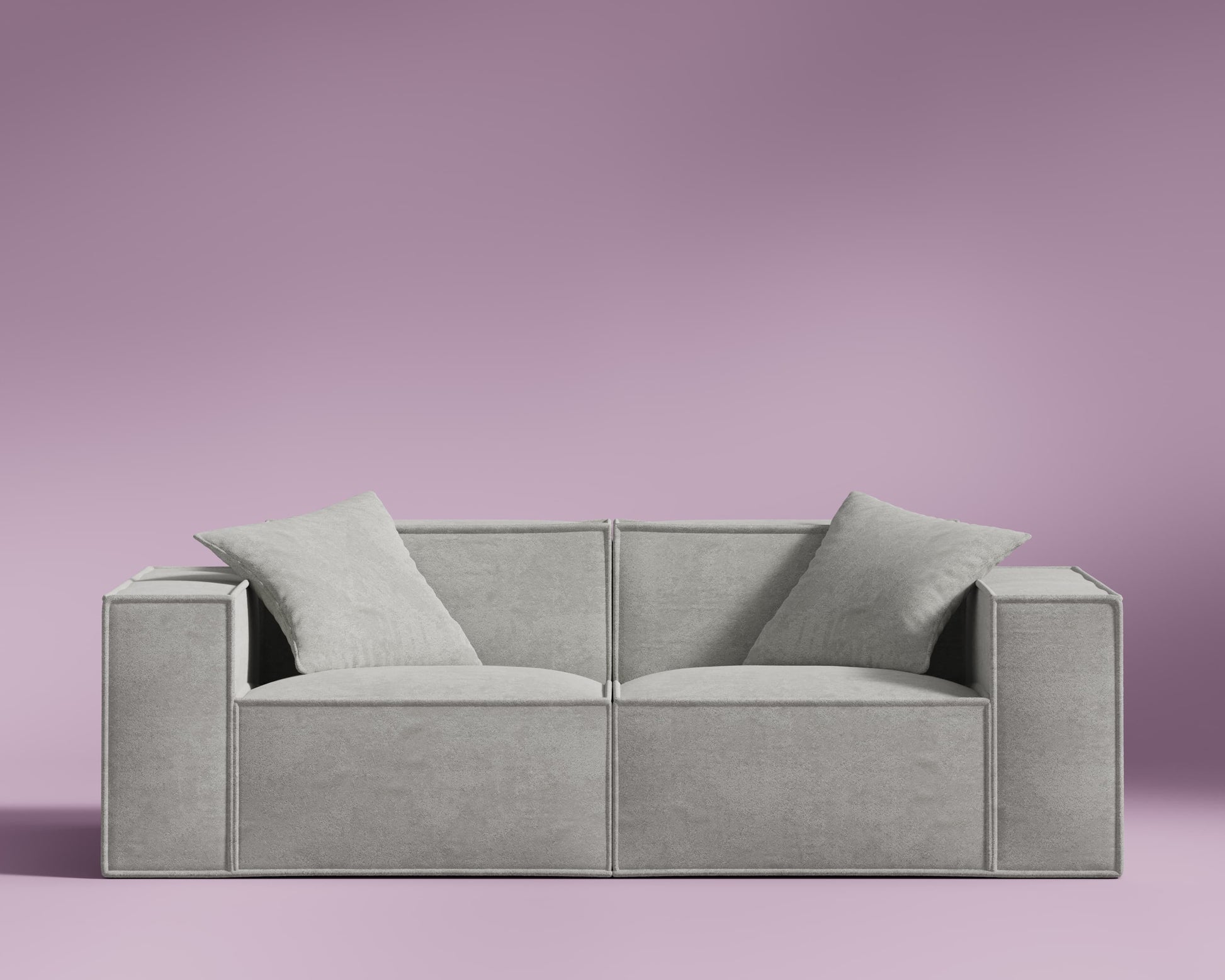 M1 Sofa Loveseat - Platinum Grey
