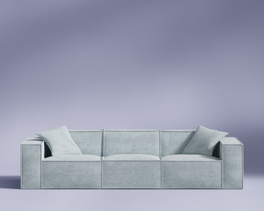 M1 Sofa Three Seater - Nitrogen Sky Blue