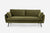 Park Sofa - Olive Velvet / Black