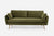 Park Sofa - Olive Velvet / Gold