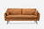 Park Sofa - Distressed Vegan Leather / Black