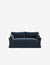 Blue Modern Velvet / 72"W