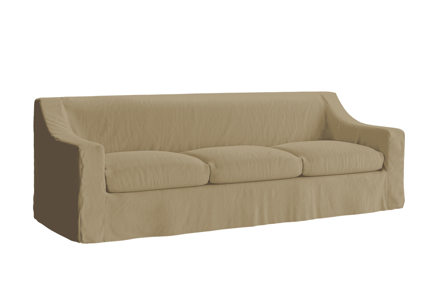The Evergreen Sofa in Hemp – Sustainable 3-Seater by Sabai