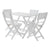 White / 5 Pc. Table, 4 Chairs