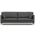Dark Gray / 38"W x 90.6"D x 34"H