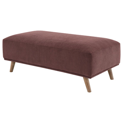Amani - Upholstered Ottoman - Wine Red